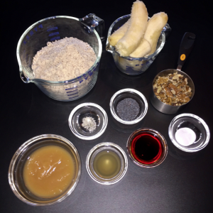 Vegan Banana Bread Mise en Place